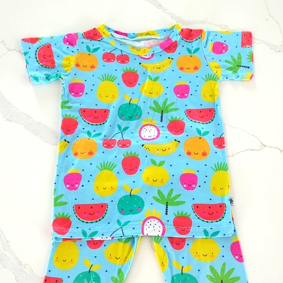 BUMS & ROSES (LITTLE BUM BUMS) PJs 2T - Picture 4 of 8